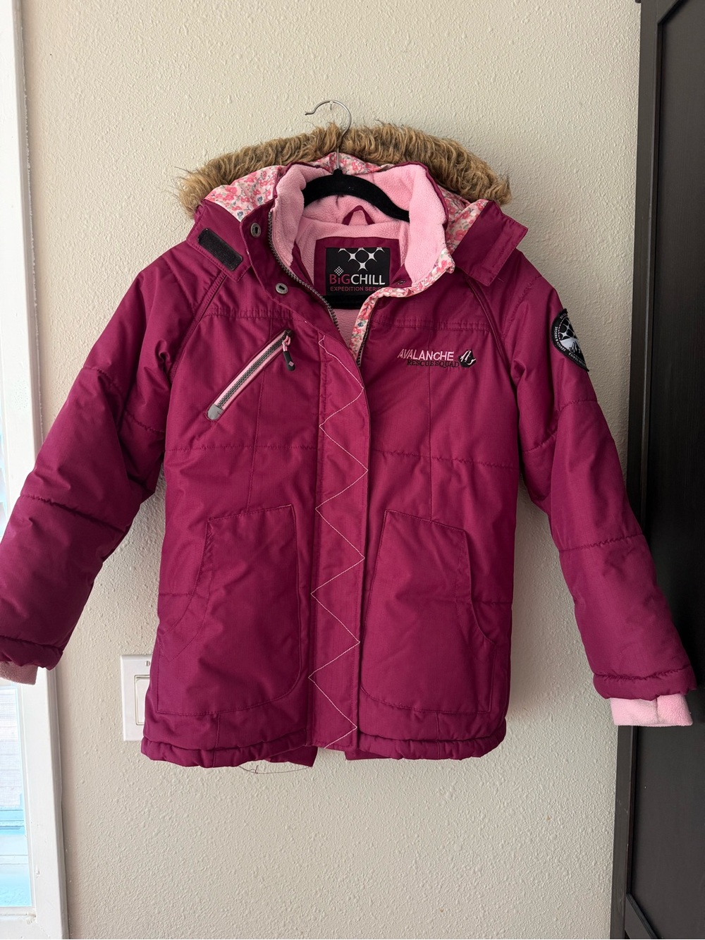 Avalanche Rescue Squad Coat Big Chill Expedition Series purpl Girl Youth 10/12